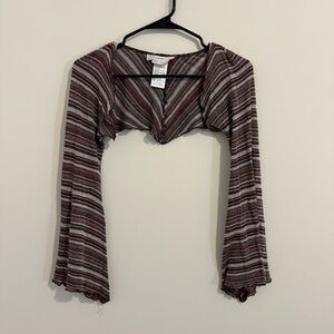 Urban Renewal Remnants Space Dye Shrug Top